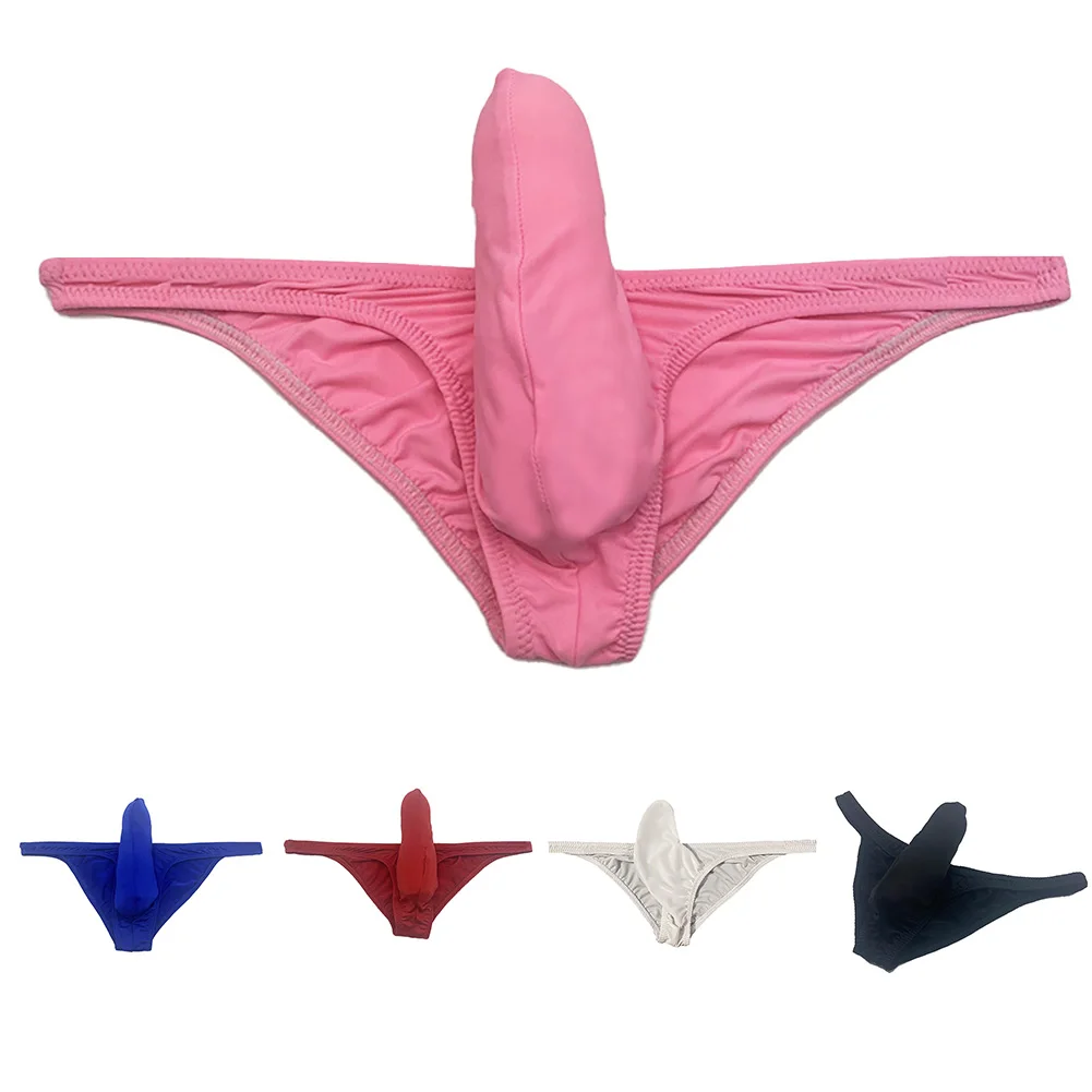 T الظهر الرجال الملابس الداخلية G سلسلة مرونة عالية الحقيبة سراويل مثير لينة بلون عارضة مرونة سريعة الجافة تمتد