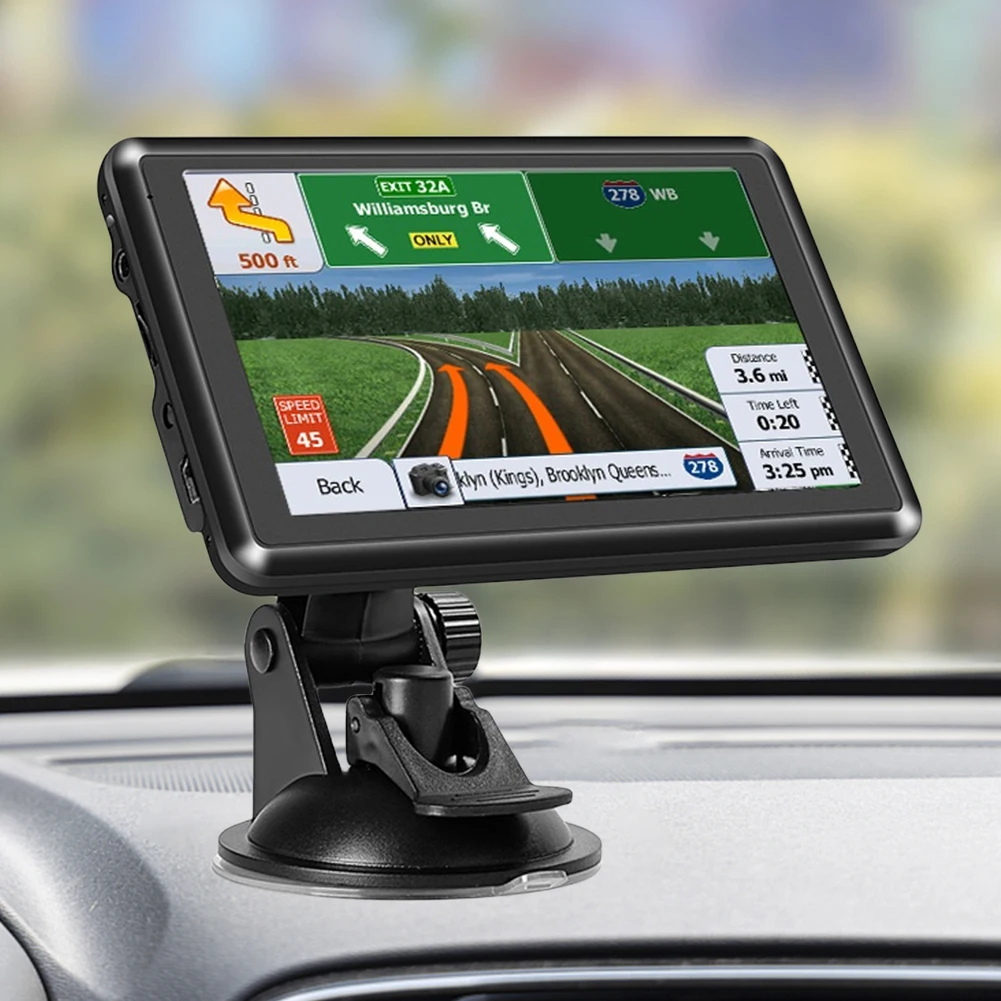 5 Inch Car GPS Navigation 256MB+8G Sat Nav Voice Reminder Portable Navigator Mini USB TF EU AU North America Map Speeding Alarm