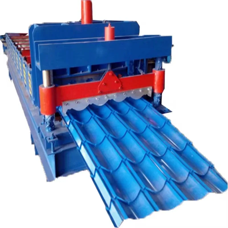 Glazed Roof Tile Roll Forming Construction Machine Tile Making Machinery