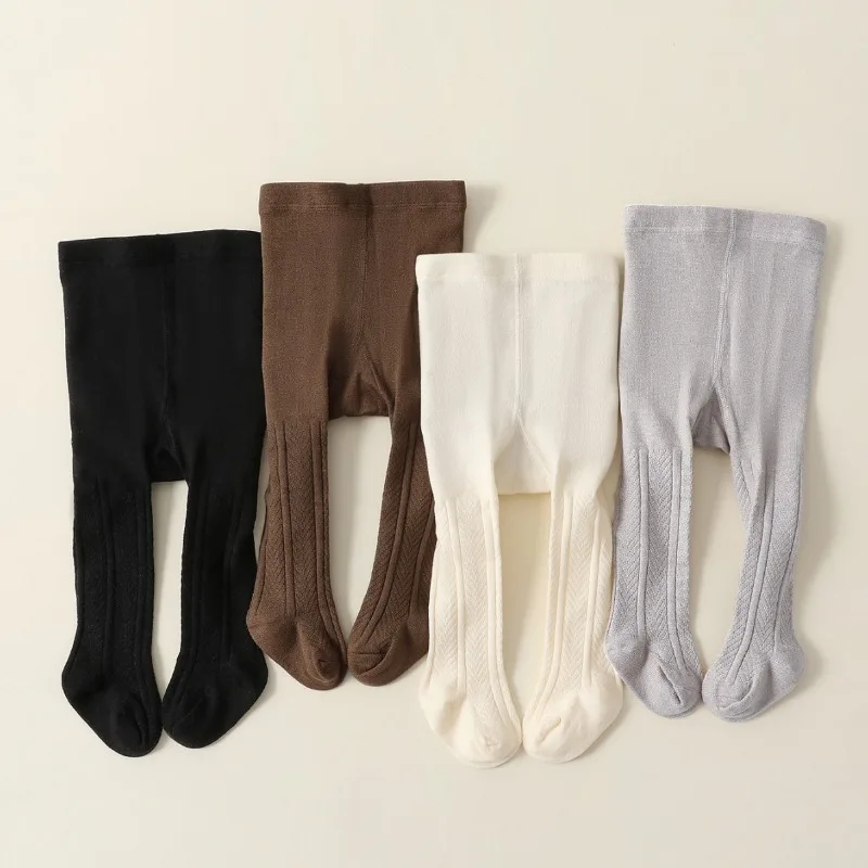  2025 طفل الفتيات ارتداءها الجوارب محبوك طماق الشتاء السراويل الضيقة العصرية الرضع نيسيي القدمين رومبير الخريف الشتاء #1