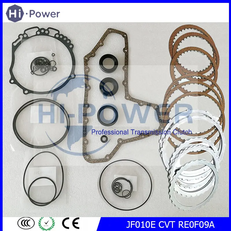 

JF010E CVT RE0F09A Transmission Clutch Master Overhaul Kit Friction Steel Kit For Murano Teana Presage QUEST Discs Repair Kit