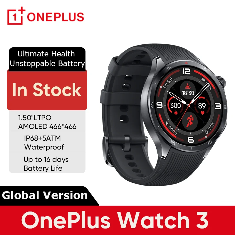 【Брендовая +】Глобальная версия OnePlus Watch 3