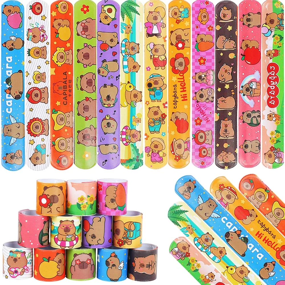 Capybara Slap Bracelets Cute Animal Bracelets Snap Bands For