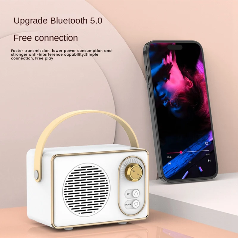 Bluetooth Speaker Classical Retro Music Player Sound Stereo Portable Mini Travel Music Player