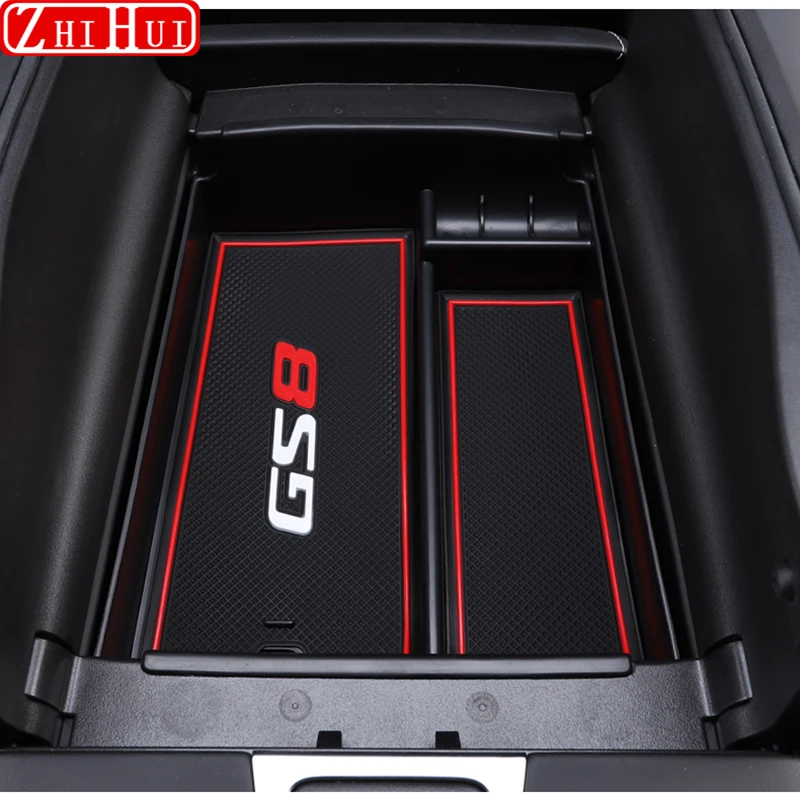 For Trumpchi GAC GS8 2nd Gen 2024 2023 Car Styling Center Console Organizer Storage Armrest Storage Box Auto Accessories