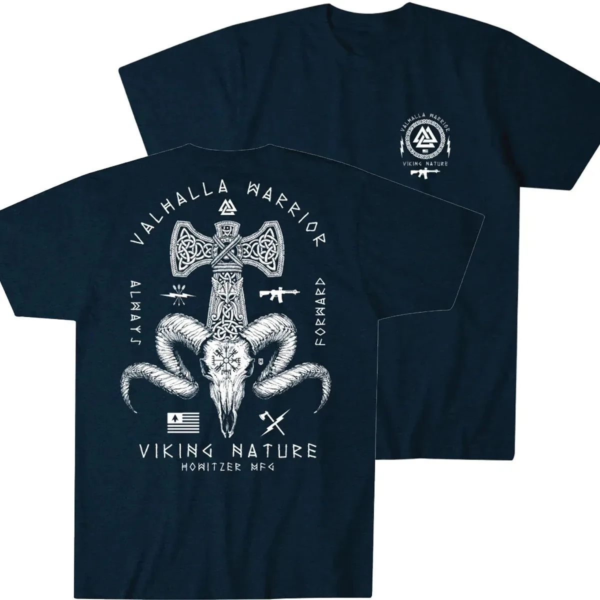 RetroTil Valhalla Warrior Spirit Battleborn Military Grunt Tactics T-Shirt Cotton O-Neck Short Sleeve Casual Mens T-shirt