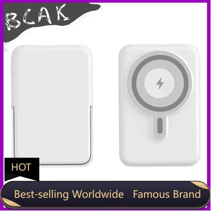 

Hot Style BCAK 10000Mah 20000mah Magnetic Wireless Super Fast Charging Metal Bracket Power Bank Suitable For Watch Mobile Power