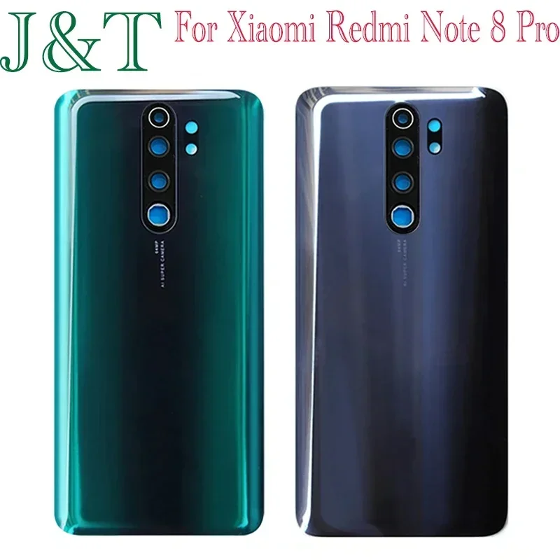 For Xiaomi Redmi Note 8 Pro Battery Cover Rear Glass Battery Door Note 8 Housing Replacement Parts