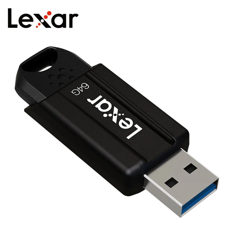 New Lexar USB 3.2 Flash Drive S80 Black Pen Drive 32GB 64GB 128GB 256GB Max 150Mb/s U Disk for Computer Original Memory Stick