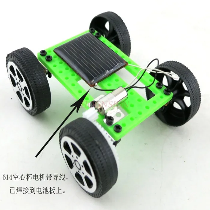 Imagem -03 - Ferramenta de Ensino de Física para Crianças Carro de Energia Solar Faça Você Mesmo Experimento Científico Brinquedo Montado 1pc