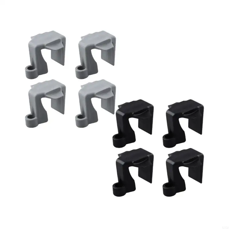 Pontoon Bumper Hooks Set of 4Pcs for Boat-Side Use, Clip-On Line Guides with Built-In Rope Hole for Boaters X37F