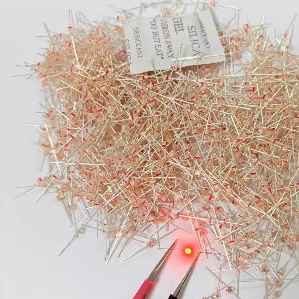 30PCS 1.5 MM LED Diode Light White Yellow Red Green Orange Blue Original Color DIP