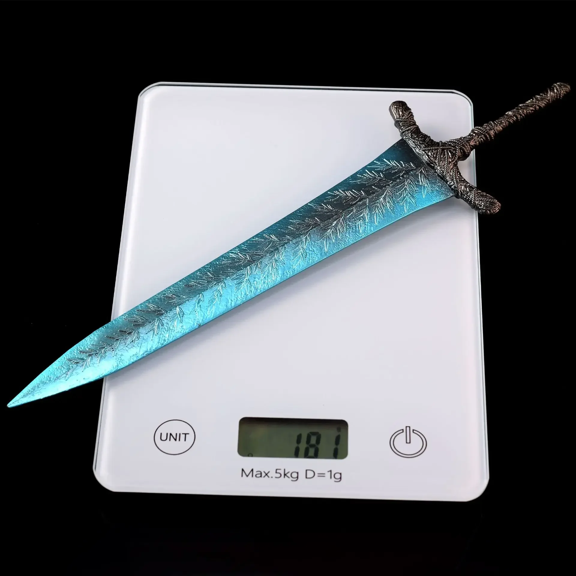 30Cm Donkere Maan Greatsword Wapen Model Eldenn Spel Randapparatuur Alle Metalen Mes Speelgoed Zwaard Ornamenten Geschenken Handwerk Collectie