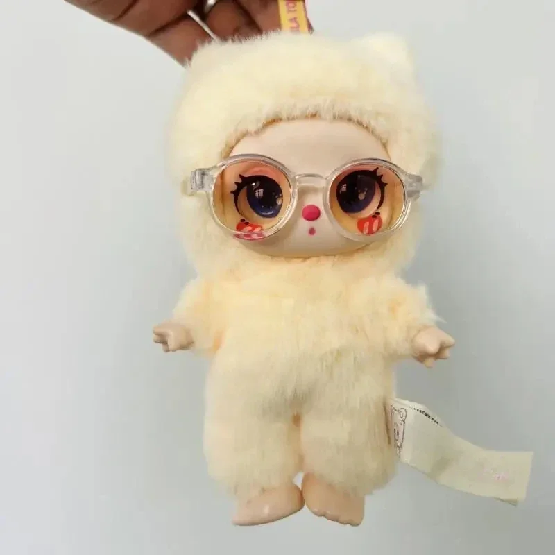 Mini Doll'S Accessories For Liila LUCKY CAT for labubu for 10cm cotton doll Foldable Glasses with Lenses Dolls DIY Decorate