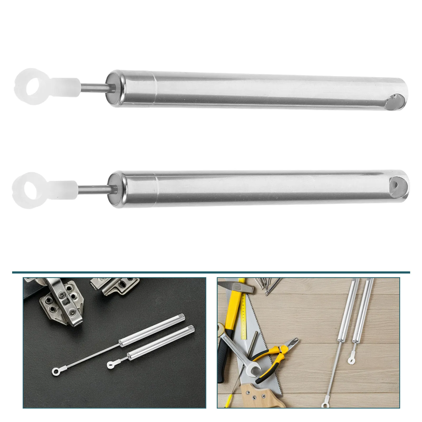 2Pcs Trash Can Damper Silent Steel Buffer Rod Soft Closing Replacement Smooth Bidirectional Sliding Garbage Bin Parts