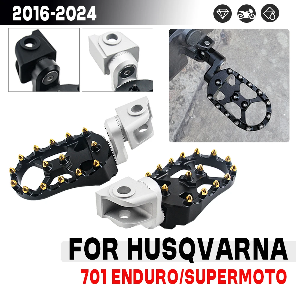 

Adjustable Extend Lowering Foot Pegs For Husqvarna 701 Enduro 701 Super Moto 2016-2024 Motorcycle Driver Footrests Accessories