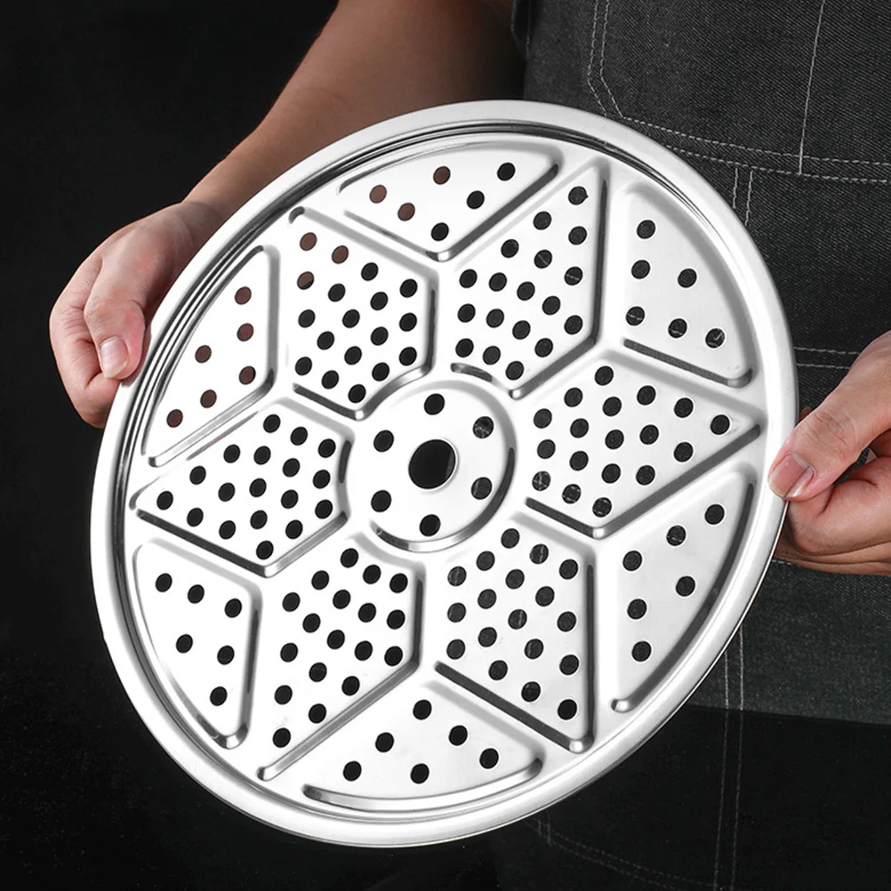 

2pcs Stainless Steel Steamer Rack 6 Round Drain Holes For Pressure Cooker Canner Soup Pot Baking Stand Canning Tool Rack