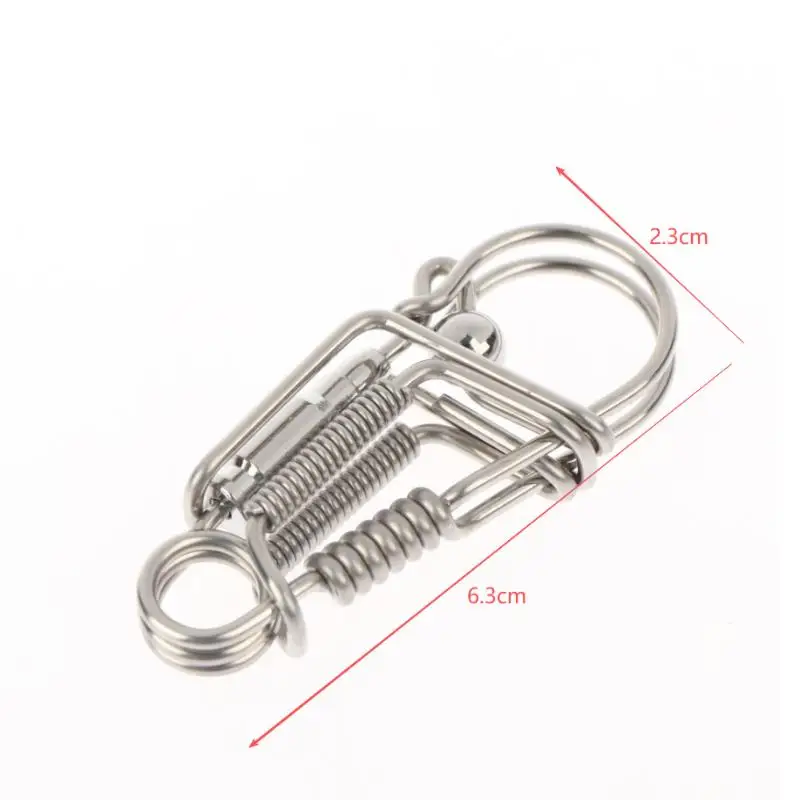 Schlüsselanhänger aus Edelstahl, handgefertigt, poliert, mechanischer Schlüsselring, zum Aufhängen an der Taille oder an der Tasche, als Geschenk für Männer. – Detail 8
