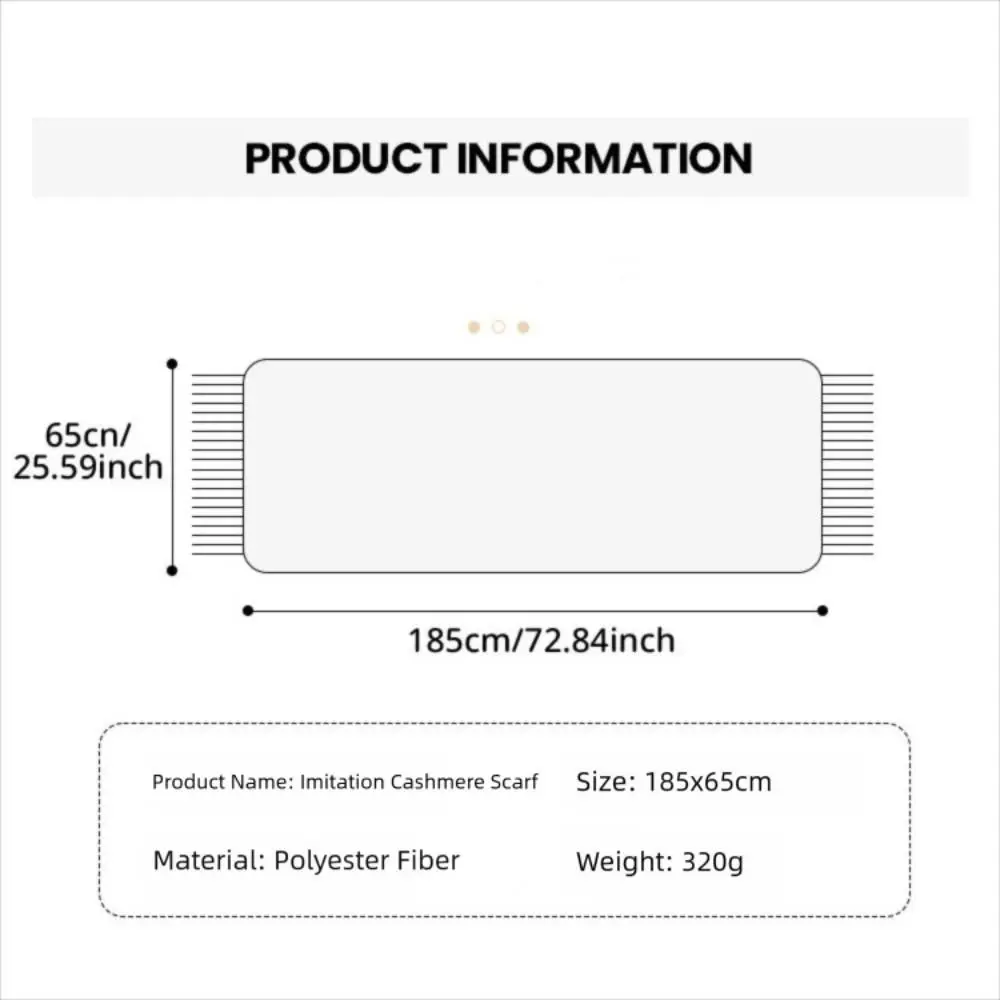 معطف كشمير ناعم وأنيق، وشاح بتصميم جاكار دافئ مقاوم للبرد، حجاب مقاوم للرياح، سرق موسم الشتاء