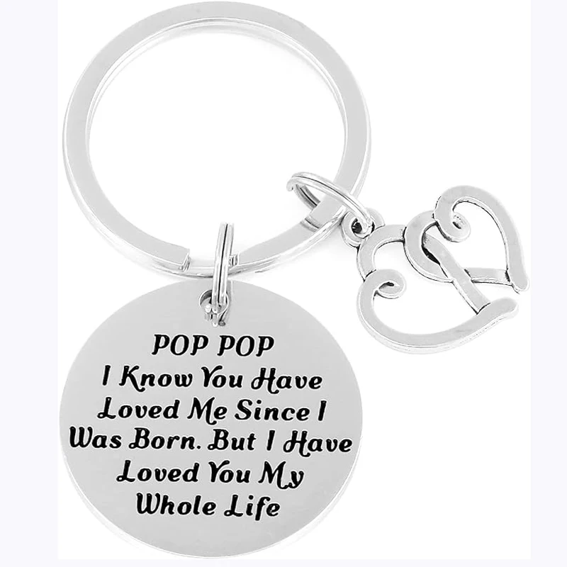 Pop Gifts Keychain Funny Grandpa Gift Pop Pop Presents Keychain Poppop Jewelry