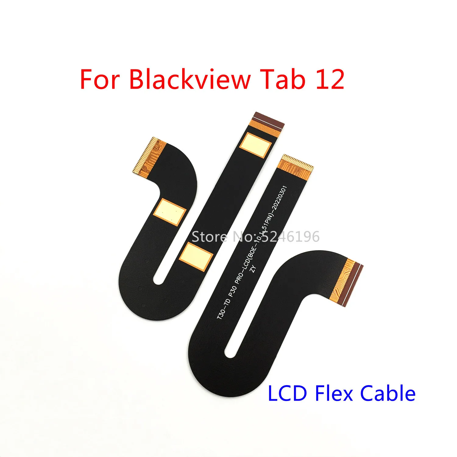 

1pcs LCD Display Flex Cable Connector FPC Flex Cable T30-TD P30 PRO-LCD(BOE-10.1-51PIN) BL2857 For Blackview Tab 12 Replace Part