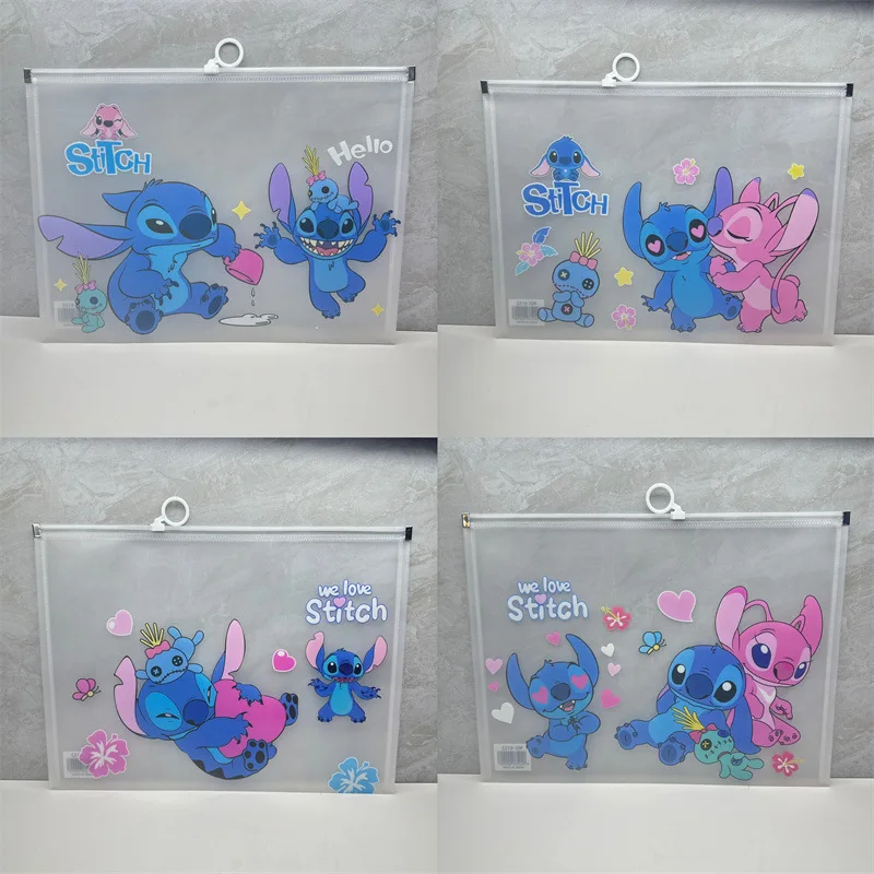 Disney Stitch File Folders A4 Document Paper Storage Bag Archive Bag Cartoon Cute School Supplies Office Supplies