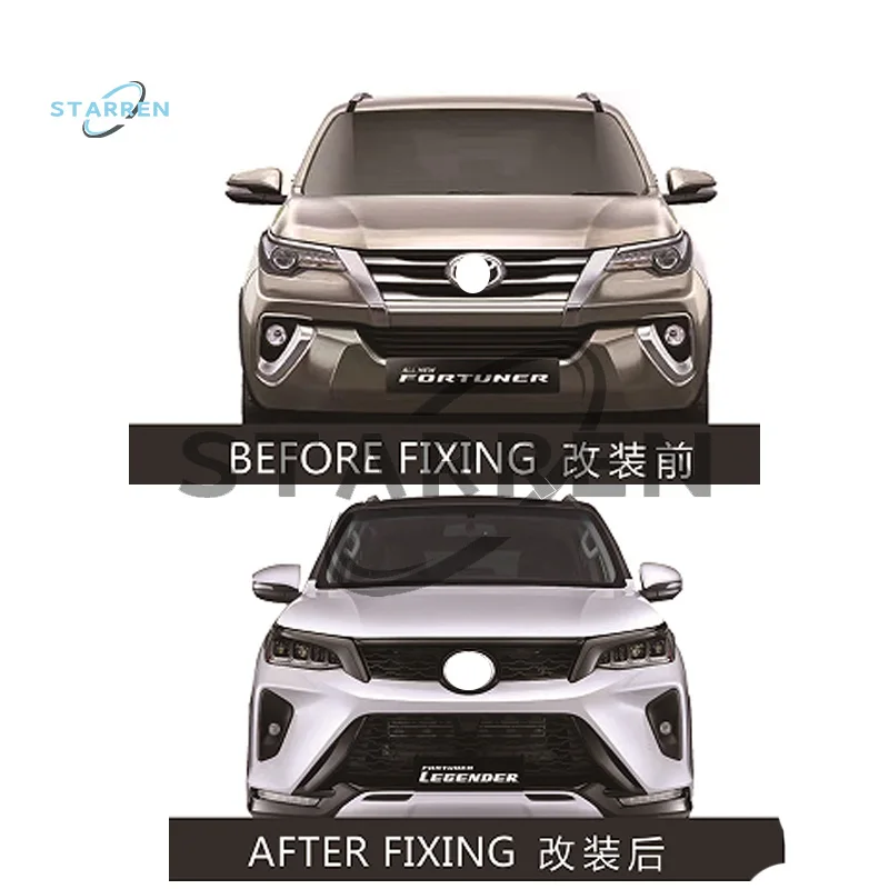 for  Car bumper grille Body Kit Parts Body Kits For Toyota Fortuner 2015-2020 Upgrade To Fortuner Legender 2021