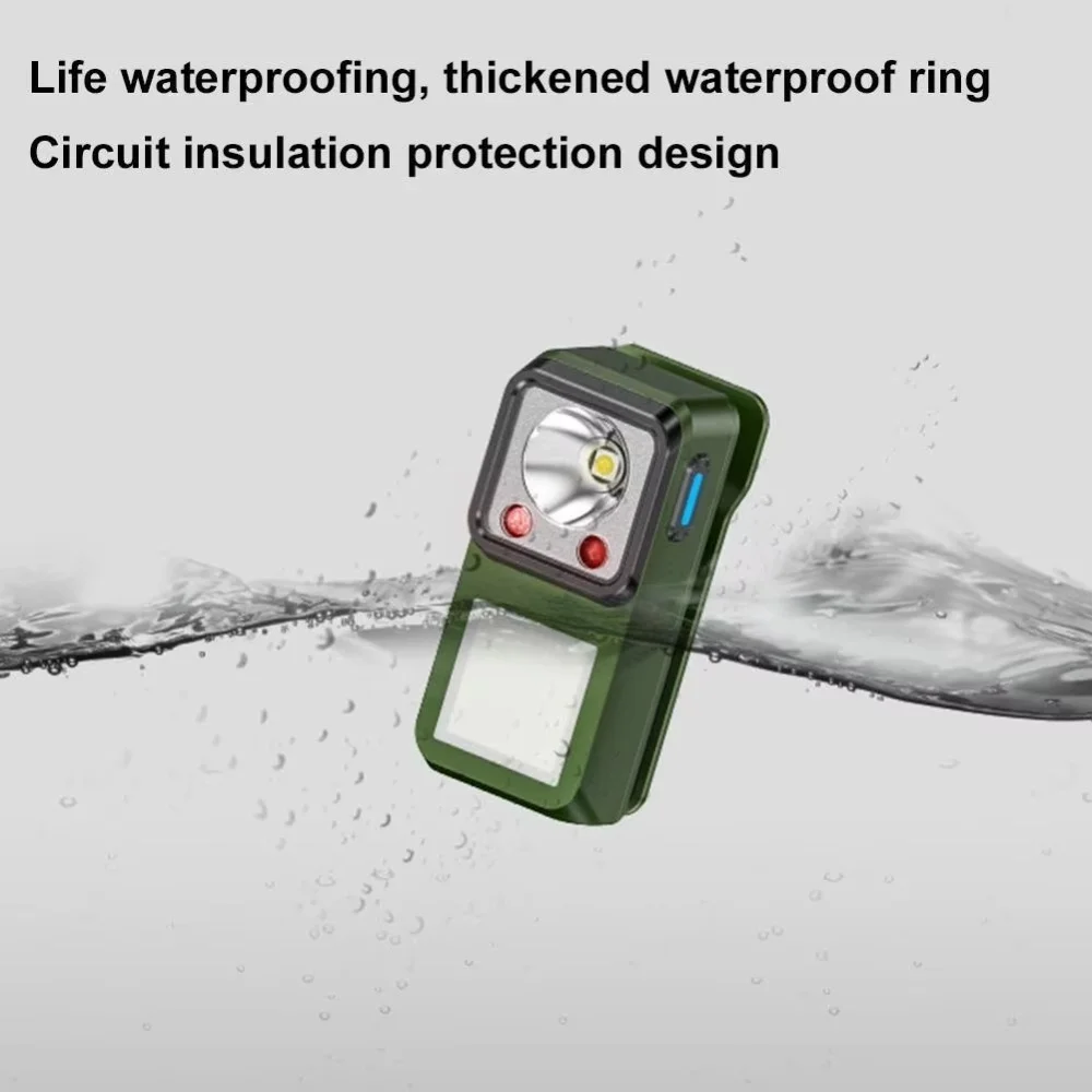 Portable Magnetic Clip Flashlight Type-C Rechargeable COB Work Light With Hand Sensor For Car Repair Camping Emergency view 3