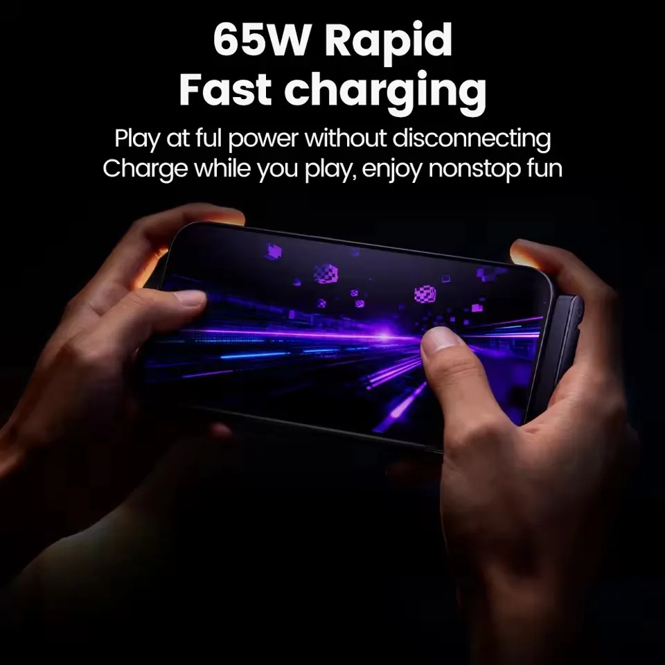 2-in-1 65W USB Type-C Fast Charging Cable With Foldable Phone Stand Type-C Quick Charge Data Wire For All Type-C Smartphones