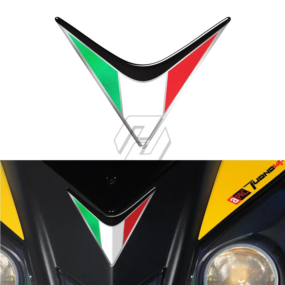 For Aprilia RS4 RSV4 RS APR150 SR MOTARD Tuono V4 Decals 3D Resin Motorcycle Front Fairing Decals Italy Sticker