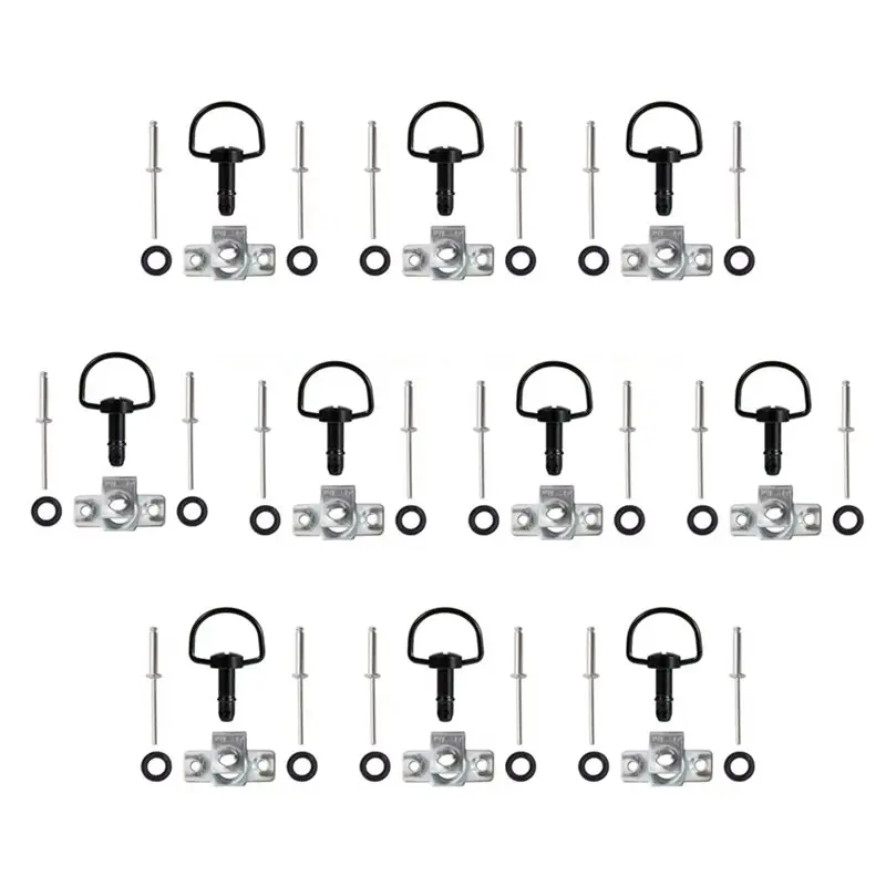 Universal D-Ring Quick Release Turn Rivet Race Fairing Fastener 19Mm For Motorcycle Bodywork Panel Clip Kit