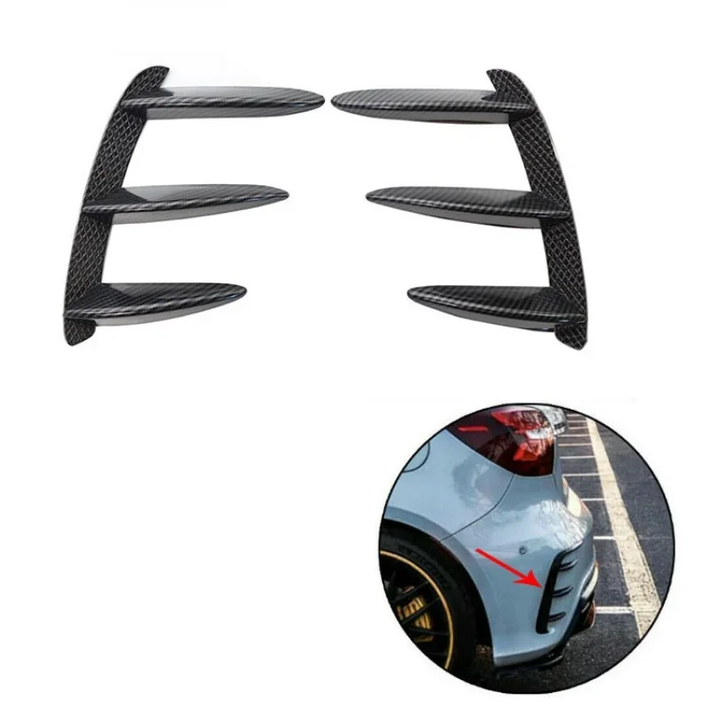 

Car Rear Bumper Spoiler Side Canard Splitter Air Vent Cover For Mercedes Benz W176 A200 A250 A260 A45 2013-2018