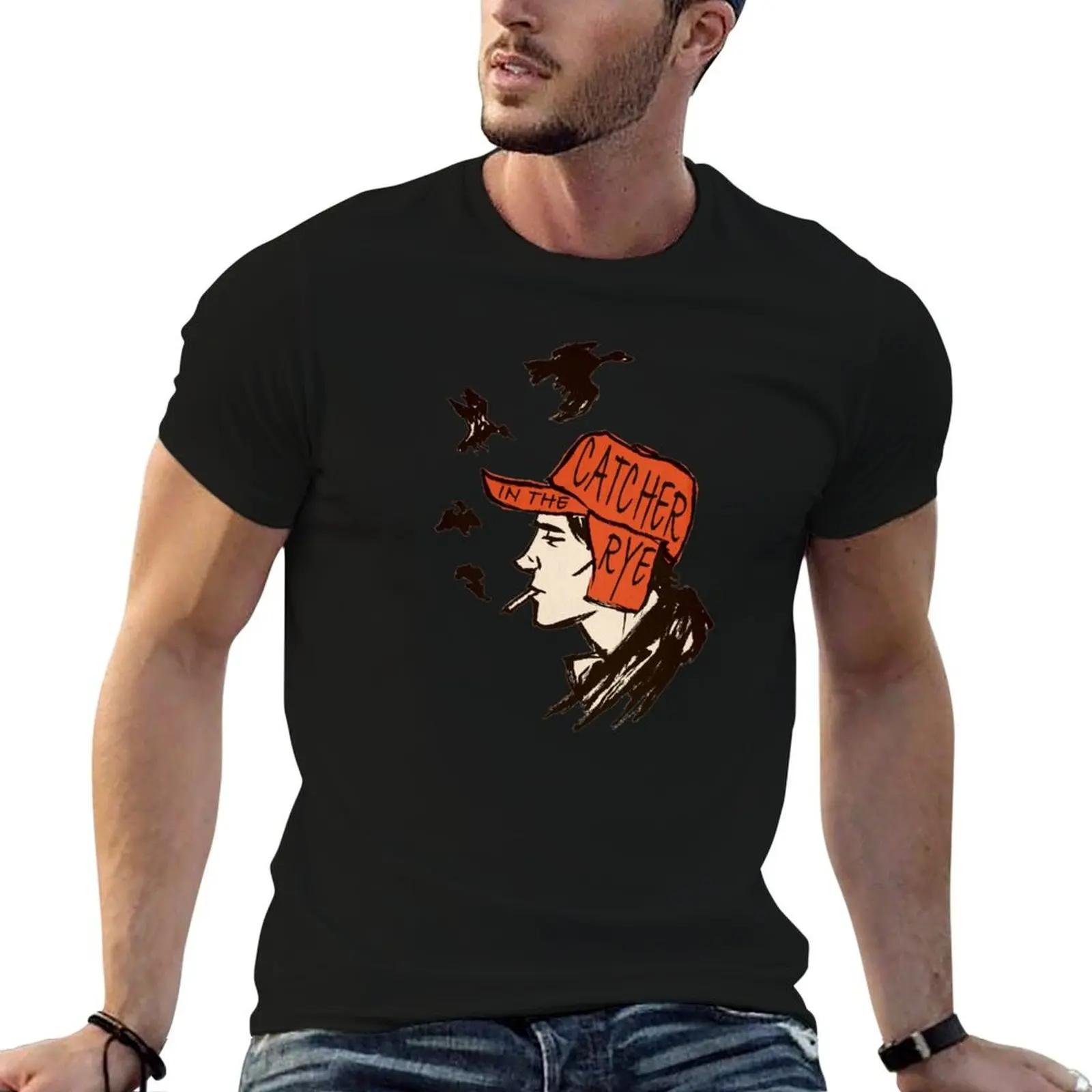 

Holden Caulfield, Catcher In The Rye T-Shirt anime t shirts oversize man t shirts cotton anime tshirt T-Shirt