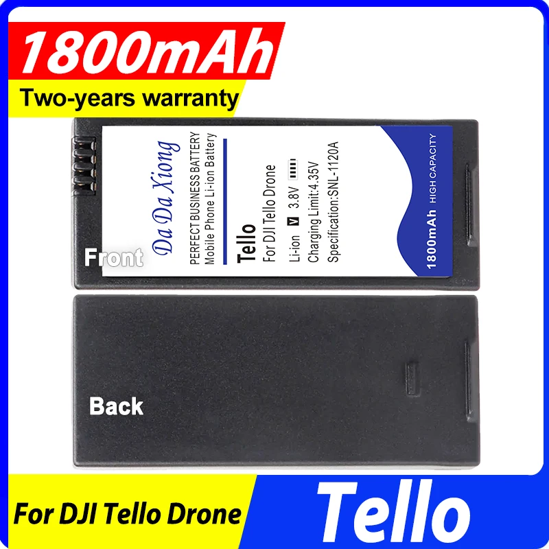 

DaDaXiong для DJI Tello, интеллектуальный полетный дрон, оригинальная батарея 3,8 В, 1800 мАч, аксессуары, запасная часть