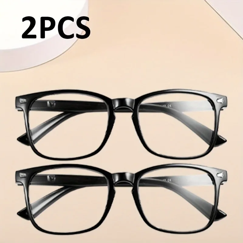 2-teiliges Set, einfache und vielseitige Anti-Blaulicht-Brille für Männer und Frauen – Detail 2