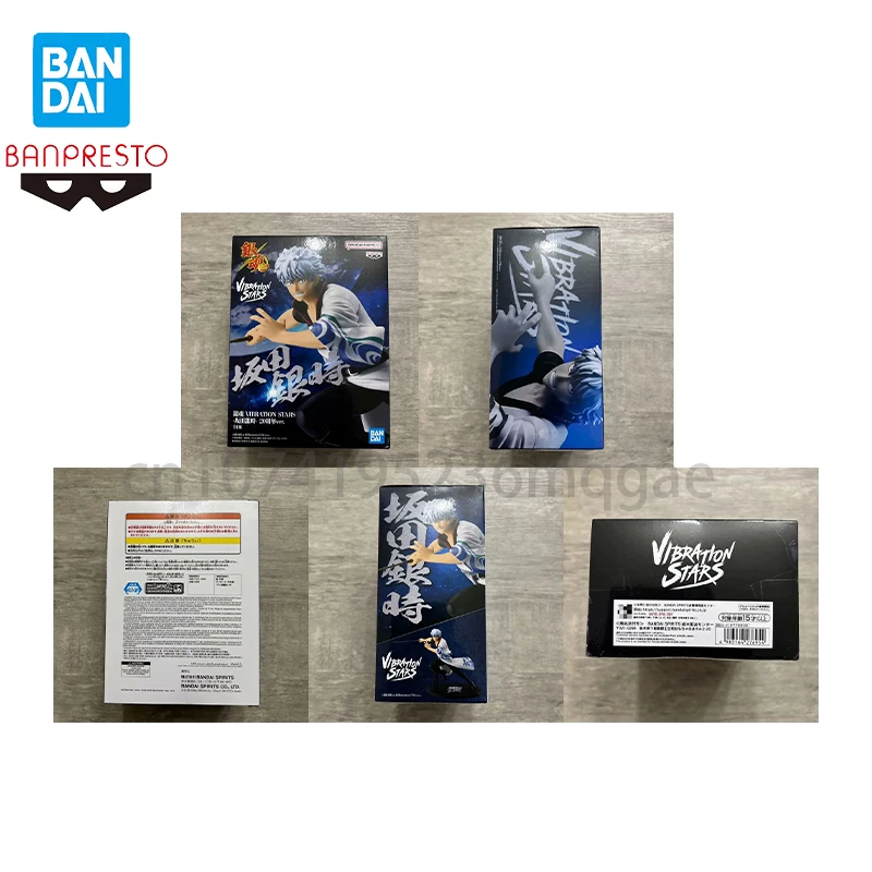 

In stock Bandai BANPRESTO GINTAMA VIBRATION STARS Sakata Gintoki Anime Action Figures Model Toy desktop Ornaments Original
