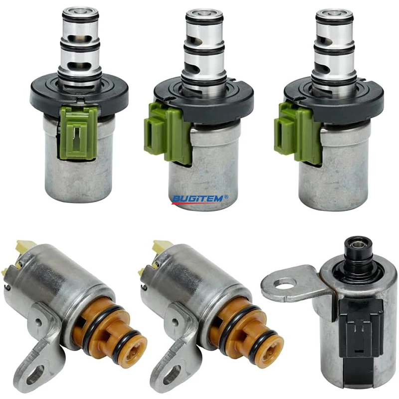 6PCS 4F27E 48420K-R FN4A-EL Refurbished Transmission Shift EPC PWM Solenoid Set Compatible with Mazda 2 3 5 6 CX-7 MPV