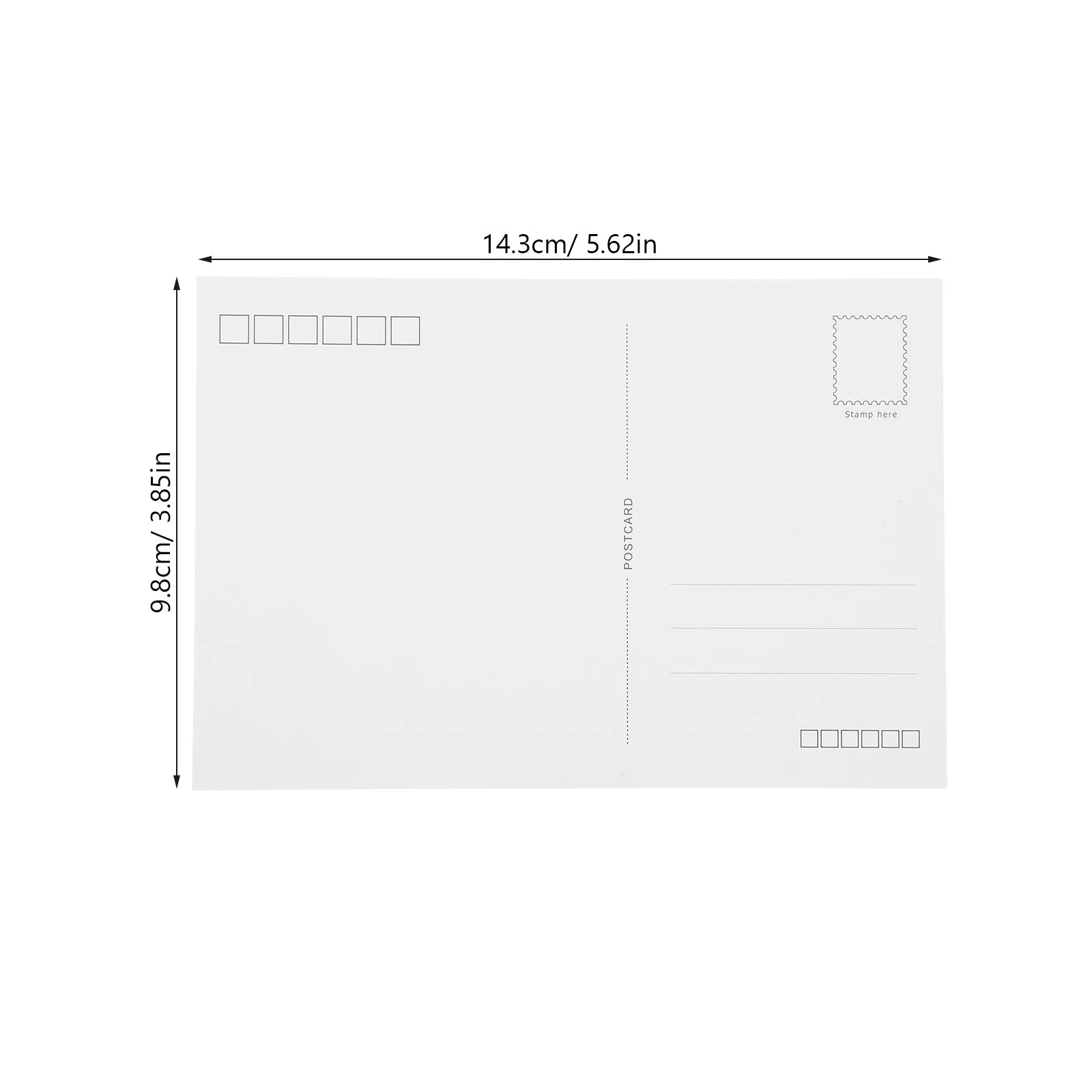 20Pcs Blank Postcards White for Mailing DIY Projects Writing Sending Blank Postcards White Postcard