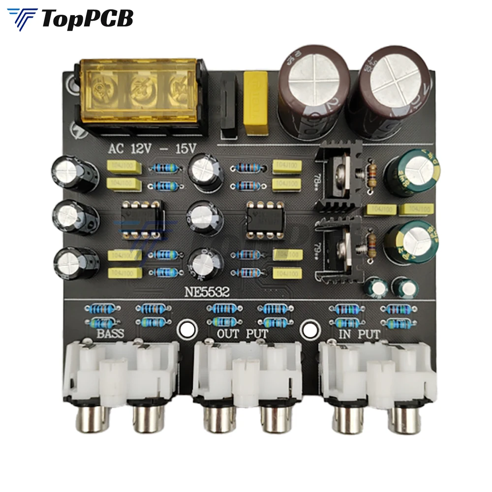 NE5532 Divisor de frecuencia de crossover activo electrónico 12V-15V Amplificador de frecuencia Linkwitz Riley Filter