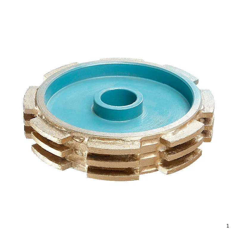 150/300 diamond sintered slotted grinding wheel granite staircase floor anti-skid groove blind grooving wire drawing wheel