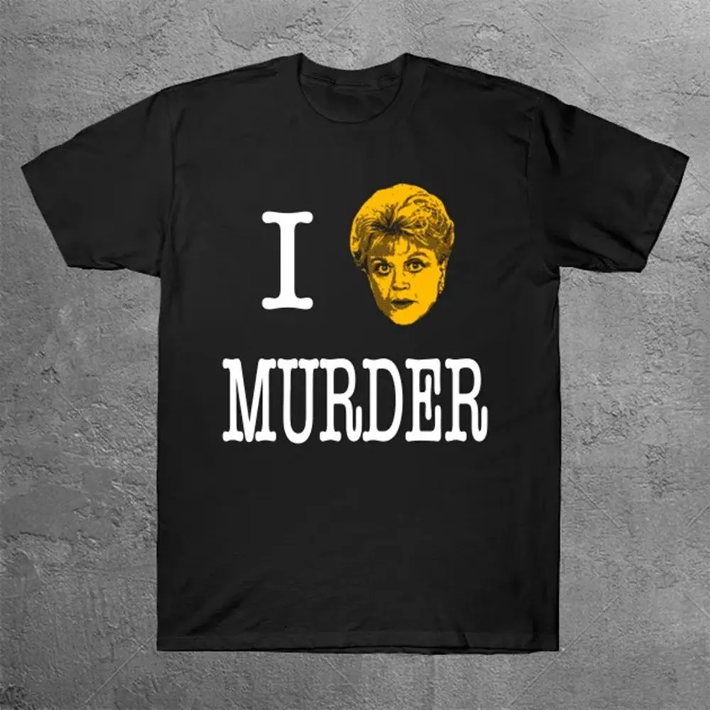 

I Jessica Fletcher Murder T-Shirt Men Harajuku Oversized Tshirt