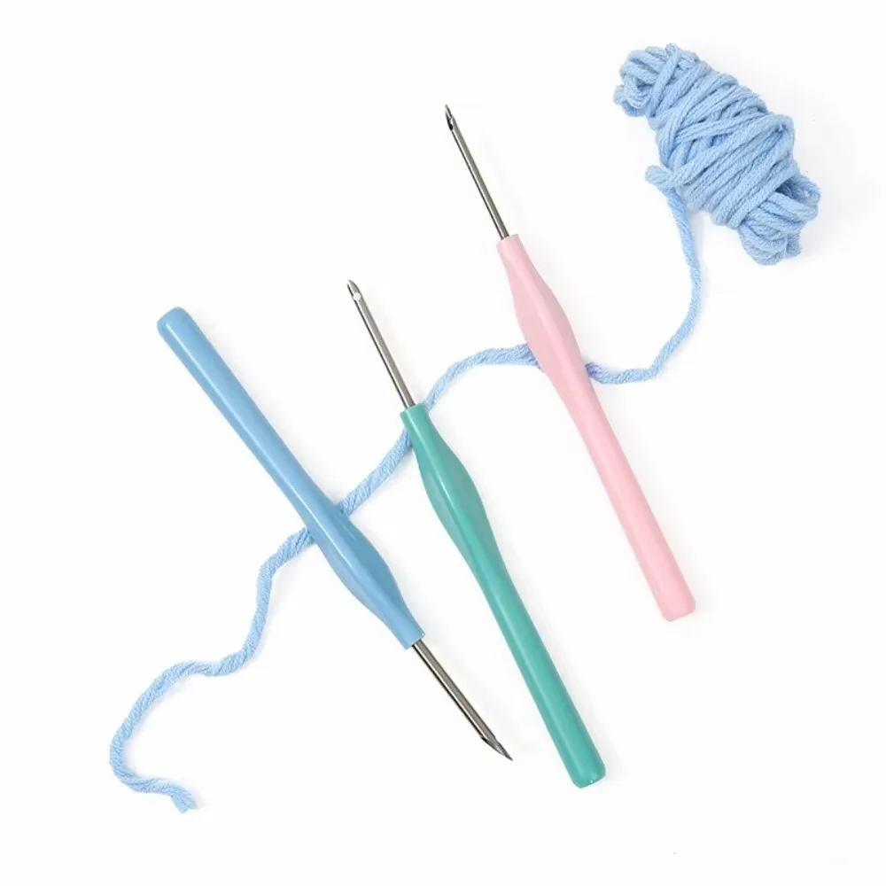 1/4Pcs Adjustable Embroidery Punch Needle Kit Poking Cross Stitch Tools DIY Craft Magic Embroidery Pen Stitching Applique