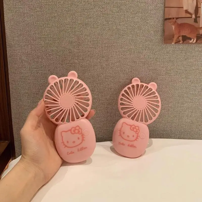 

Sanrio Cartoon Small Fan Anime Kawaii Cute Popular Hot Sell Sweet Portable Outdoor Usb Small Fan Handheld High-Value Fan