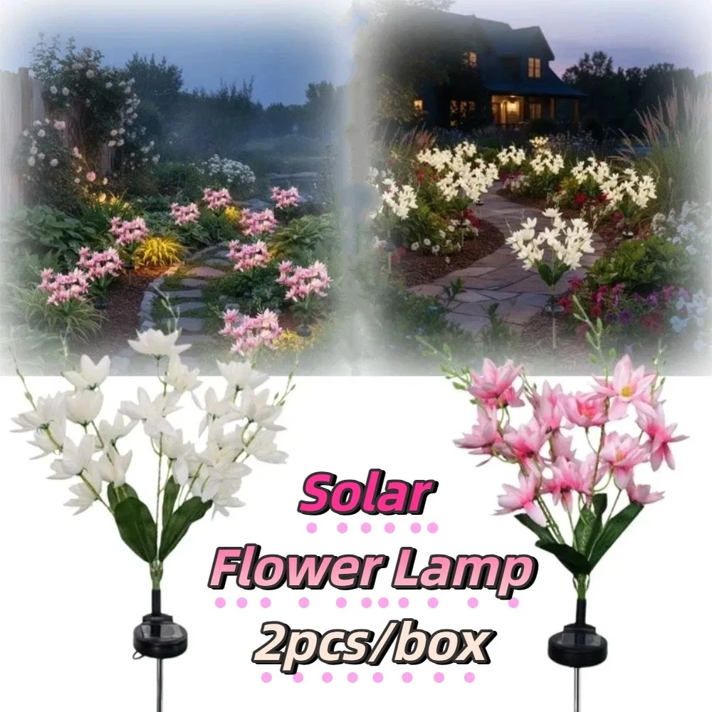 2-個-5-ヘッドデザインソーラーサウスレアランプ防水構造ソフトウォーム-led-led-造花ライト-12v-600mah-用