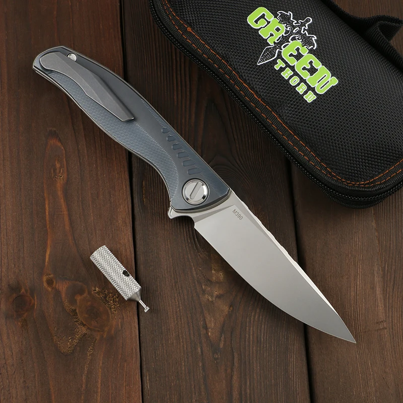 

Green thorn CD F3 ns M390 blade TC4 титановая ручка для кемпинга и охоты практичный нож для фруктов складной нож EDCtool