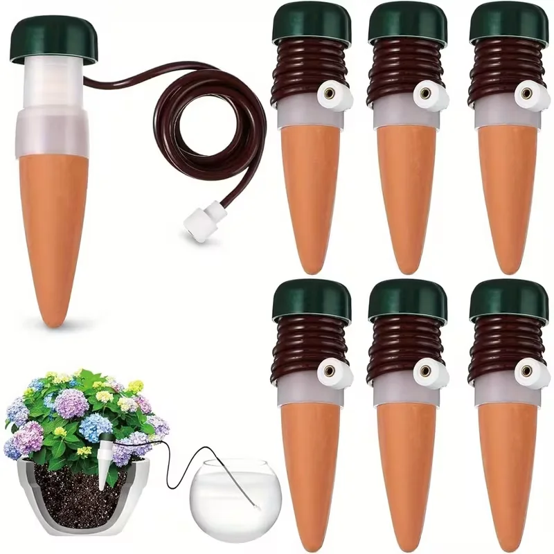 6pcs Automatic Indoor Plant Watering System Balcony Irrigation Self-Watering Planters for Potted Plants Water-Storing Plant Care