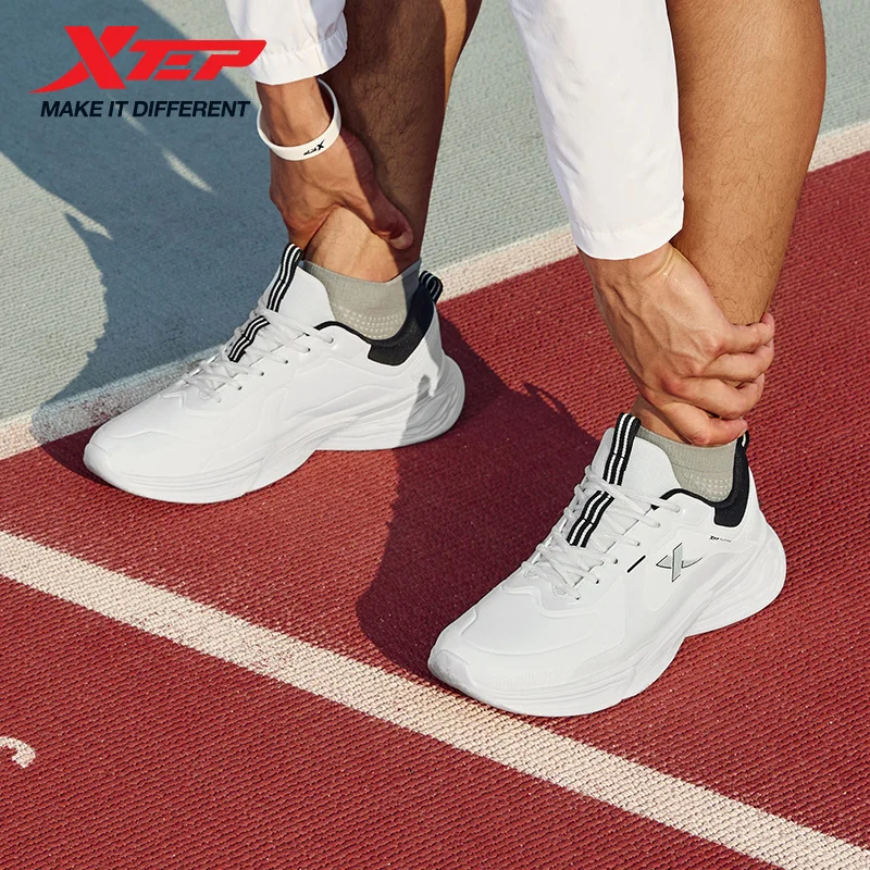 

Xtep Running Shoes For Men Jogging Elasticity Sole Sweat-Absorbing Comfortable Breathable Air Cushion Sneakers 877319110023