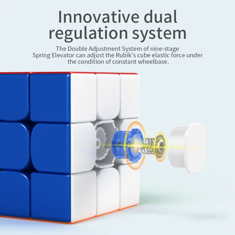 Moyu RS4M 2020 4X4 Cubo mágico magnético de velocidad sin pegatinas juguetes profesionales RS4 M 4X4X4 Cubo mágico rompecabezas