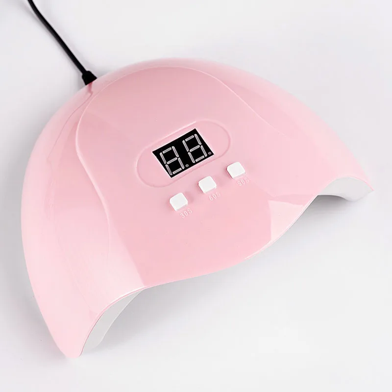 LULAA 54W UVライト ジェルネイル用 ドライヤーランプ プロ仕様素材 ネイルドライヤー LEDランプ ネイルアクセサリー マニキュアツール