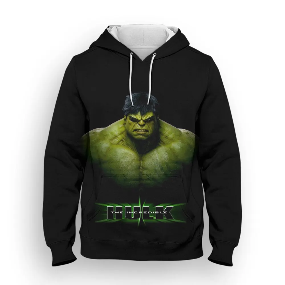 MinisoNew Hulk Hoodies Cartoon Anime 3D Print Men Women Fashion Oversized Sweatshirts Kids Pullovers Tracksuits Clothing